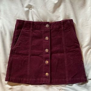 Corduroy skirt